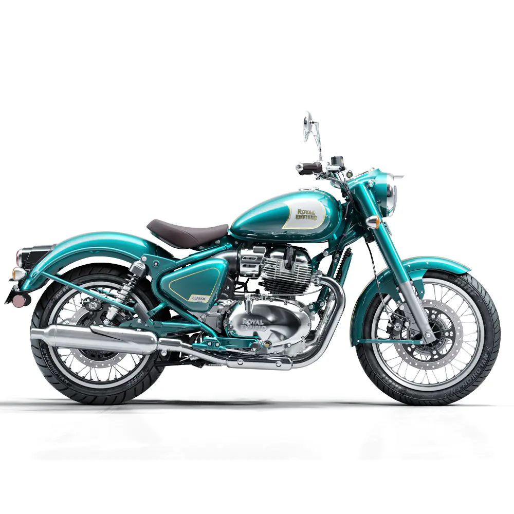 Royal Enfield Classic 650 in Teal Green bij Lowlands Biker Store Zwolle