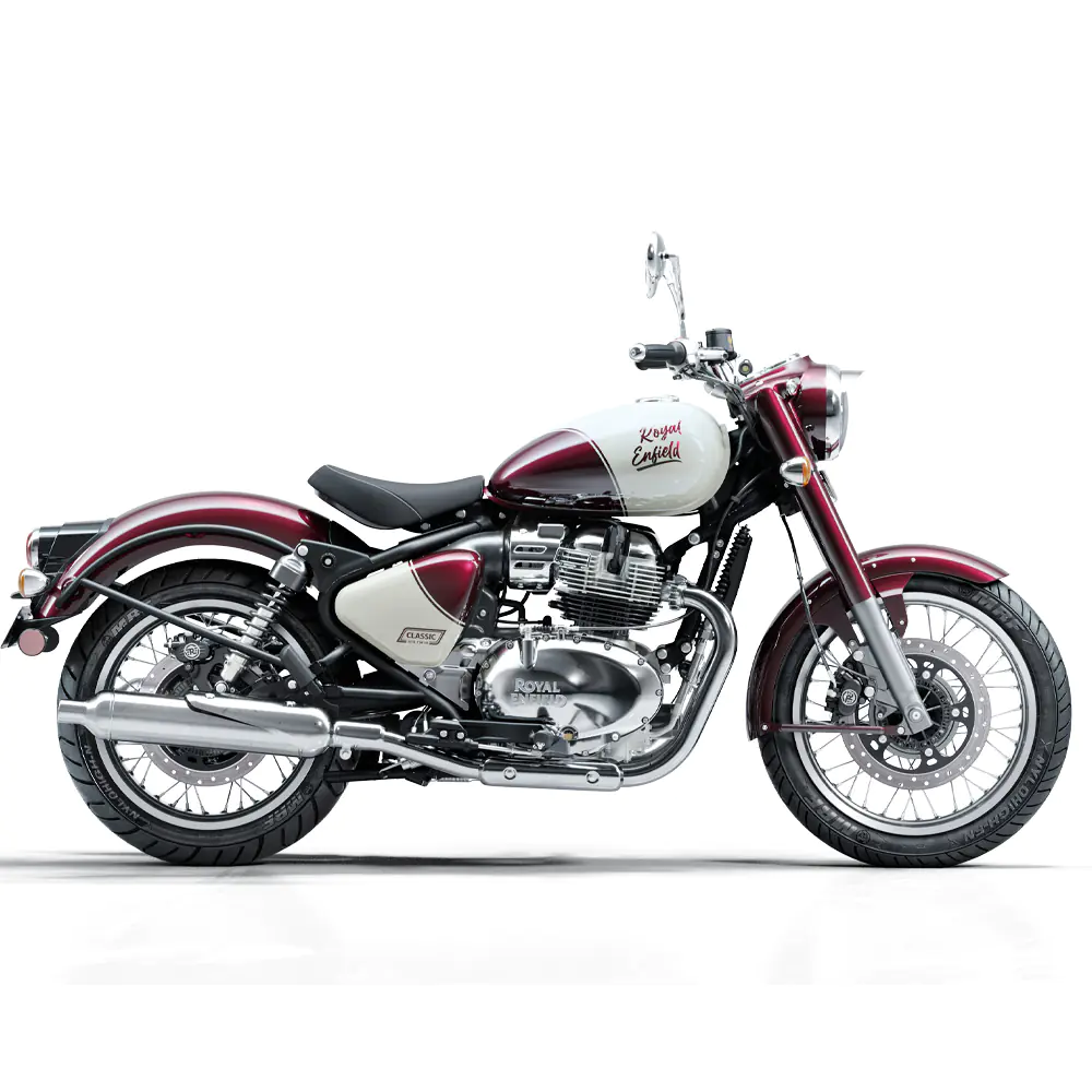 Royal Enfield Classic 650 in Vallam Red bij Lowlands Biker Store Zwolle