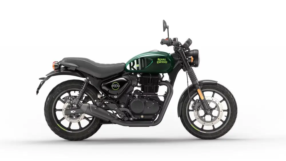 Royal Enfield Hunter 350 Dapper Green bij Lowlands Biker Store Zwolle