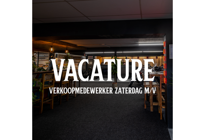 Vacature Verkoopmedewerker zaterdag