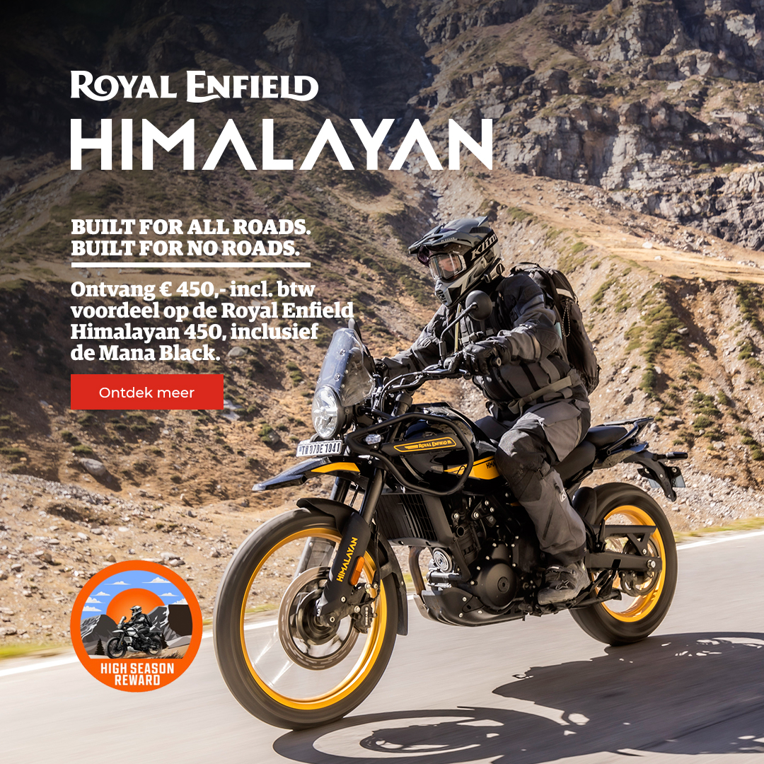 Ontvang 450 euro korting op de Himalayan 450