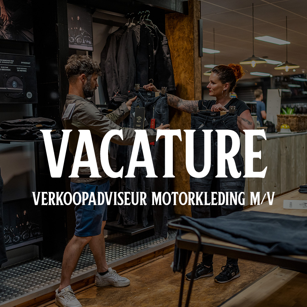 Vacature Verkoopadviseur motorkleding