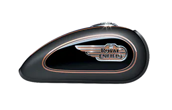 Royal Enfield Bullet 350 Premium Black Gold bij Lowlands Biker Store Zwolle