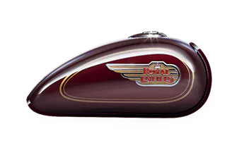 Royal Enfield Bullet 350 Standard Maroon bij Lowlands Biker Store Zwolle