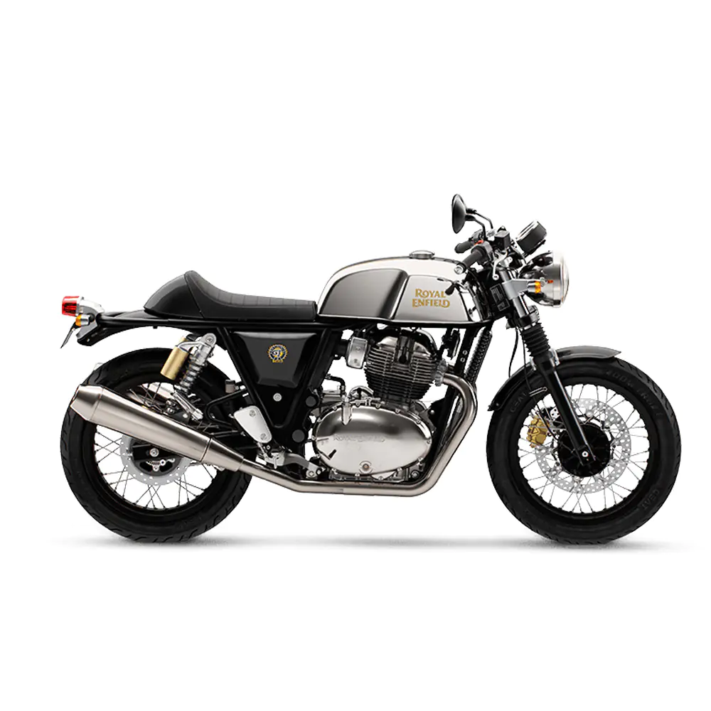 Royal Enfield Continental GT 650 in Mr. Clean blacked-out bij Lowlands Biker Store Zwolle