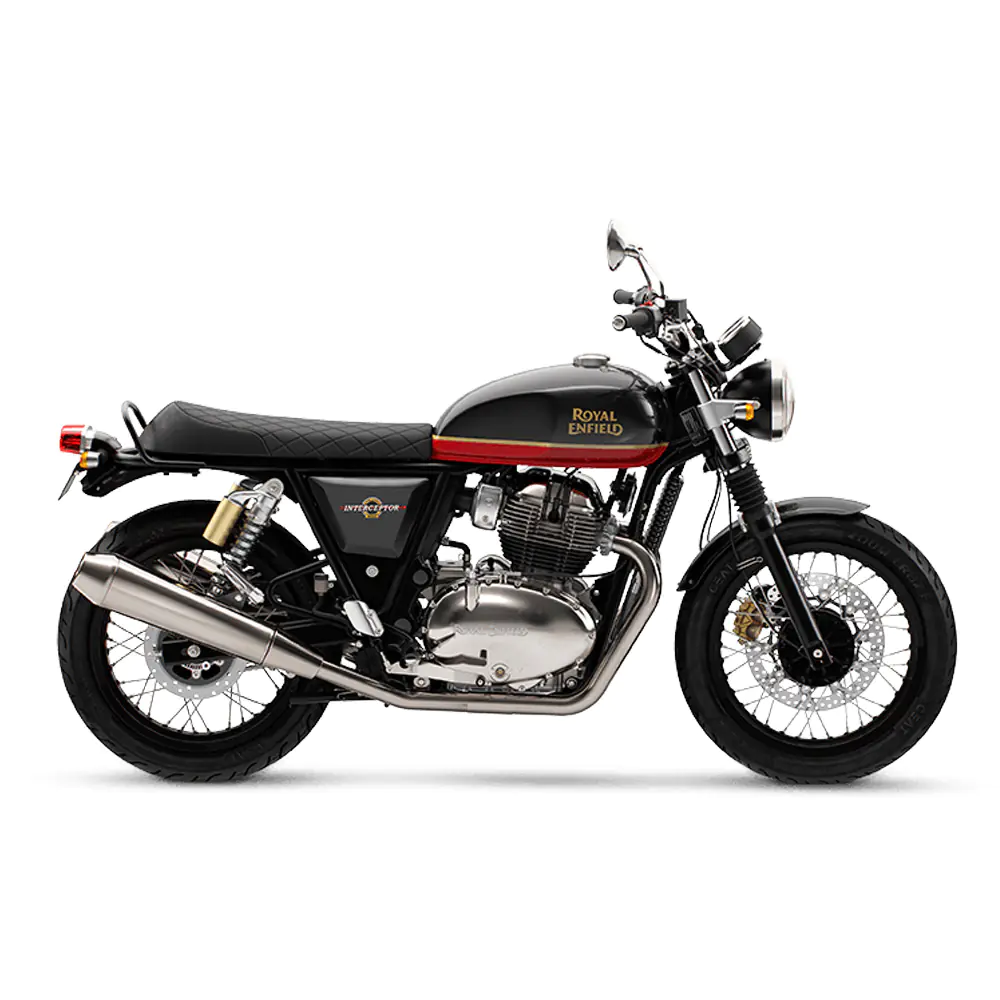 Royal Enfield Interceptor 650 in Sunset Strip bij Lowlands Biker Store Zwolle