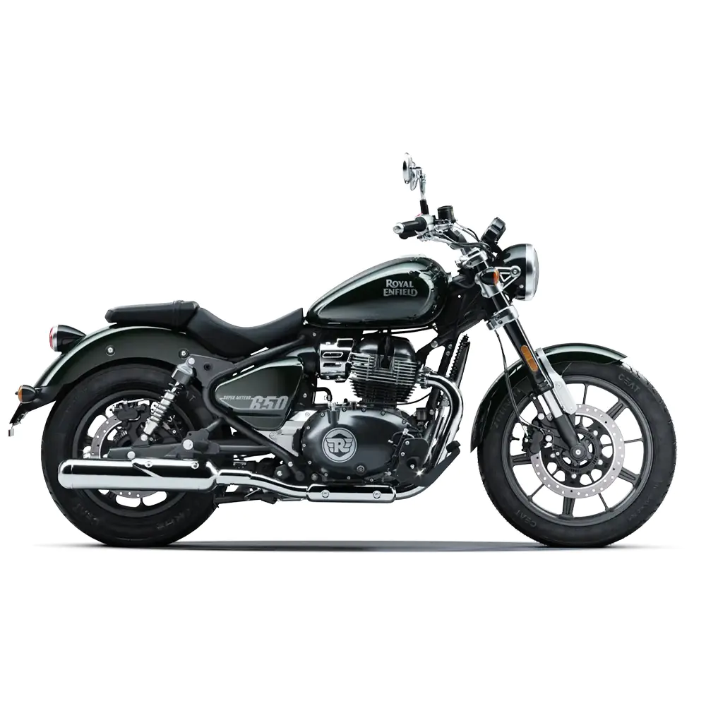 Royal Enfield Super Meteor 650 Astral Black bij Lowlands Biker Store Zwolle
